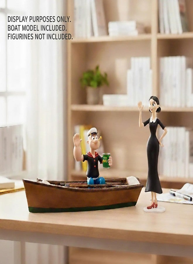 NAUTIMALL نموذج قارب تجديف خشبي مصنوع يدويًا من نوتيمال مع مجاديف، قارب مصغر عتيق للديكور المنزلي، هدية بحرية، وقطعة تذكارية، قارب شراعي بحري مصغر للديكور - Image 3